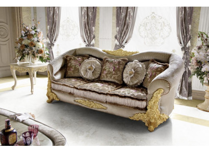 Sofa 3er Sitz Sofas Zimmer Braun Chesterfield Dreisitzer Couch Polster Design